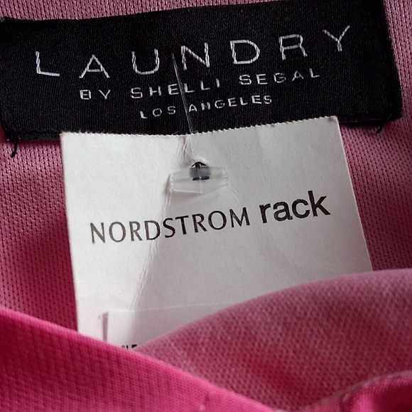 NWT Laundry Shelli Segal Azaela Pink Long Formal Dress   Size 16 - Picture 16 of 16